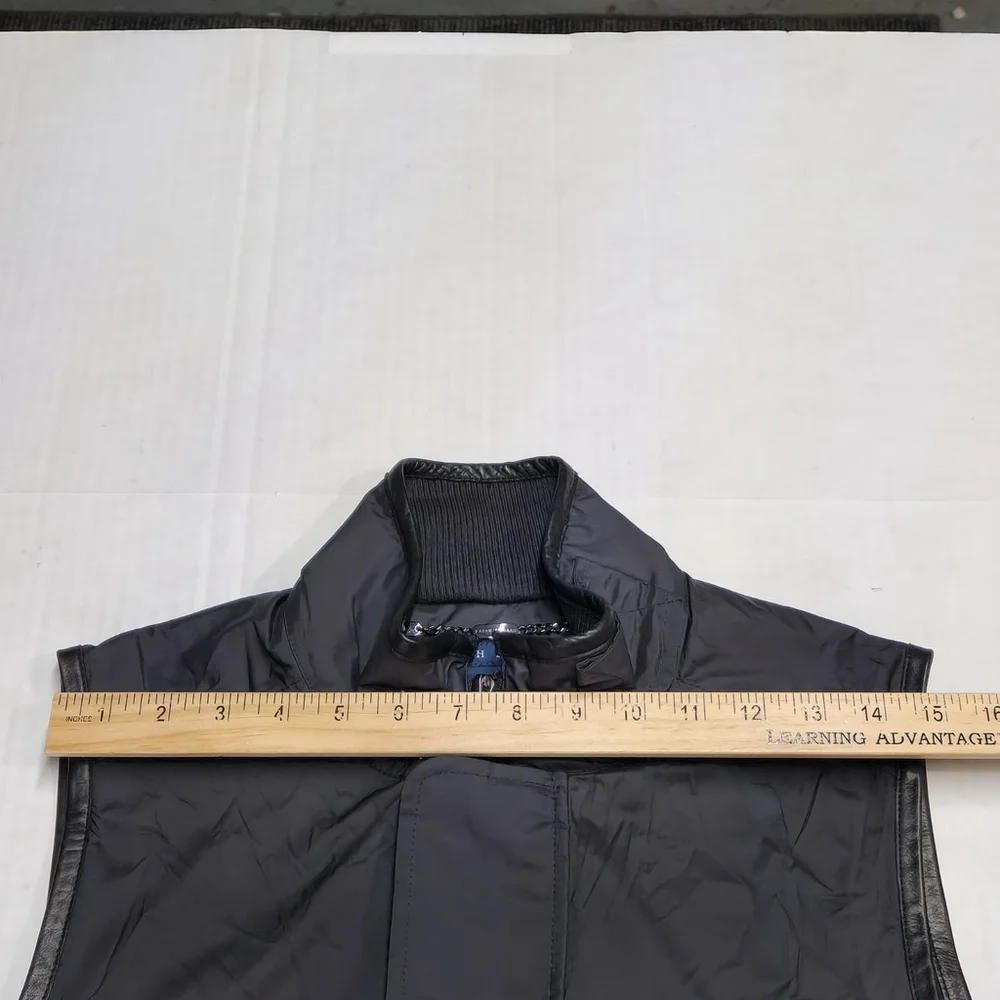 Ralph Lauren Blue Label Quiet Luxury Black Vest Minimalist Comfy Utility Medium - Picture 6 of 11